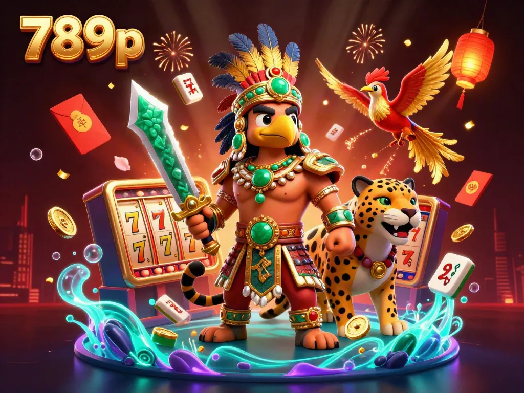 Engage in exciting gameplay at 789p featuring diverse casino elements in a vibrant 3D scene.
