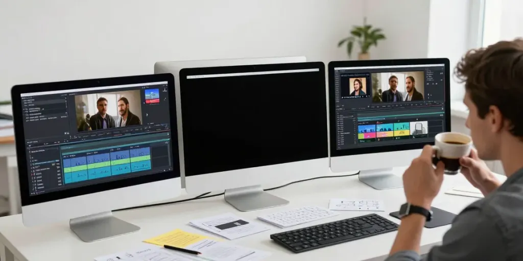 Téléchargement et installation de Senpai Stream IOS sur un iPhone avec un arrière-plan épuré et lumineux.