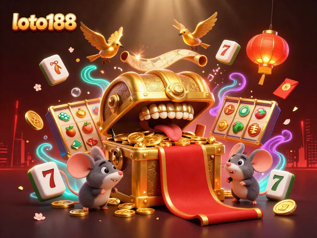 Experience thrilling entertainment with loto188's 3D jackpot scene featuring interactive elements.