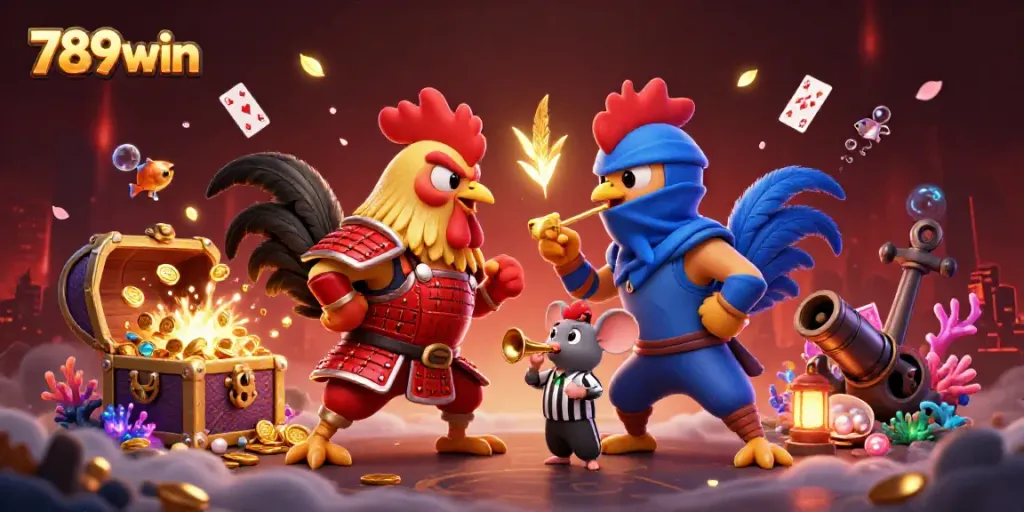 Experience thrilling action with the 789win roosters in a vibrant themed standoff at the casino