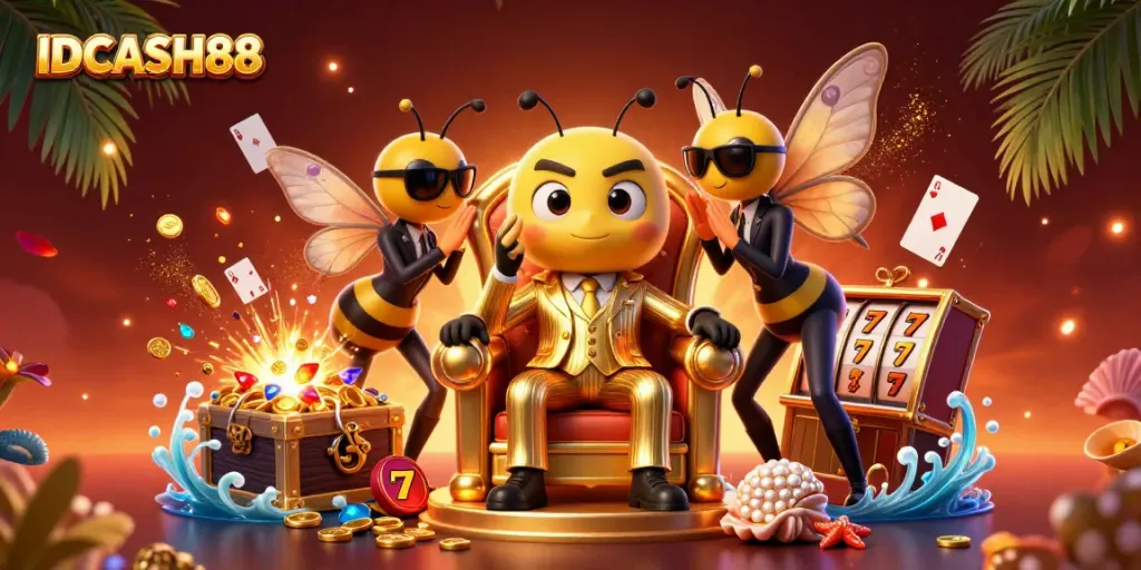 Experience the excitement of IDCASH88 with a vibrant scene of fun and winning possibilities in a digital casino.