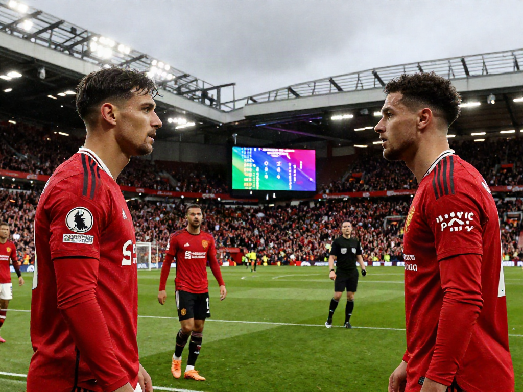 Manchester United and Liverpool clash in an intense match, highlighting the rivalry แมนยู กับ ลิเวอร์พูล.
