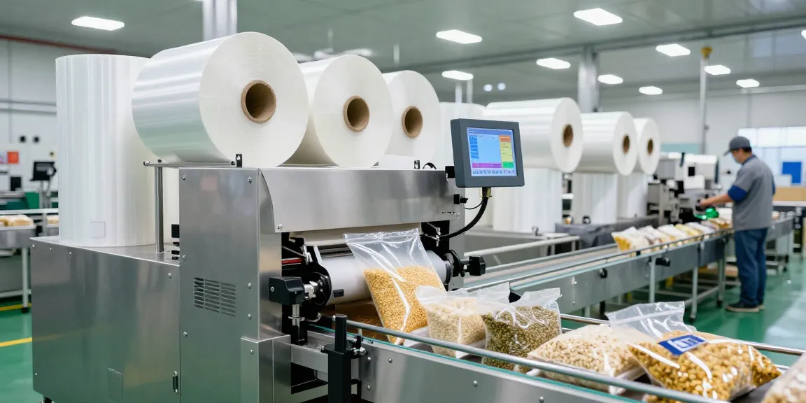 Automated bagging machines manufacturer in action, showcasing efficient packaging of various products.